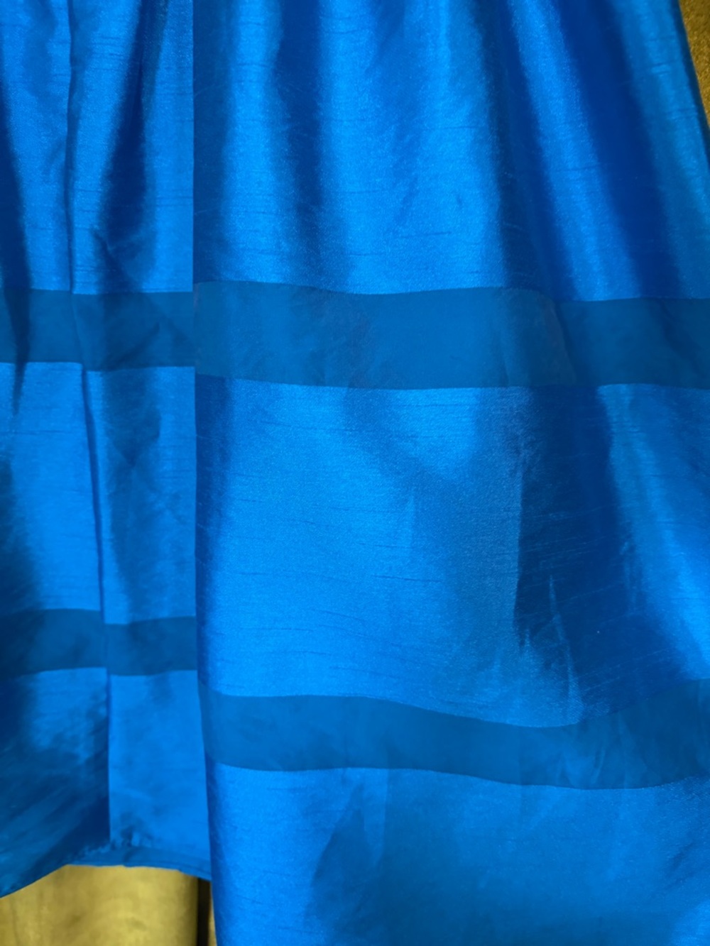 Taylor Bright Royal Blue Fit & Flare Striped Cocktail Dress. Size 12 Retail $198 - Picture 5 of 8